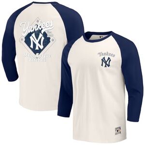 NWT - New York Yankees Darius Rucker Collection by Fanatics 3/4-Sleeve - Small